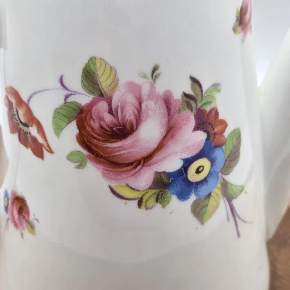 Paragon Bone China Demitasse Espresso/Coffee/Tea Pot And 2 Cups And Saucers Set